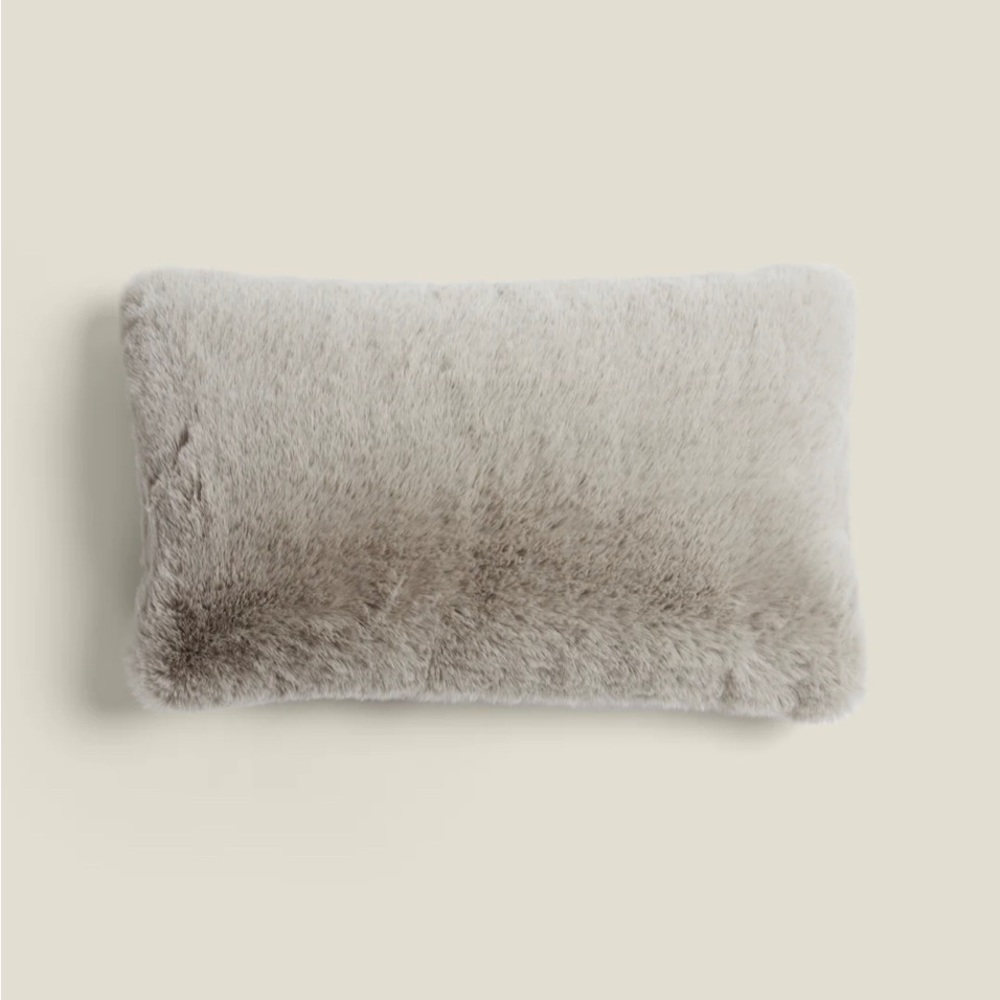 UnHide Squish Small Silver Rectangular Pillow 10" x 18"